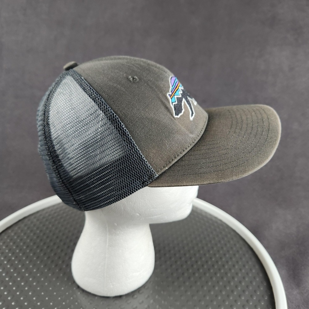 Patagonia Fitz Roy Bear Trucker Hat Cap Snap Back Gray Mesh‎ Mens One Size - Picture 7 of 11